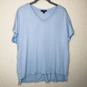 Alfani knit short sleeve v-neck pajama top Medium